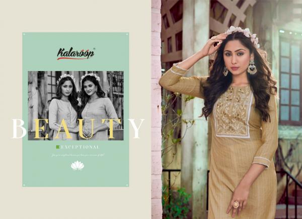 Kalaroop Jaggi Rayon Designer Embroidery Fancy Kurti Collection 